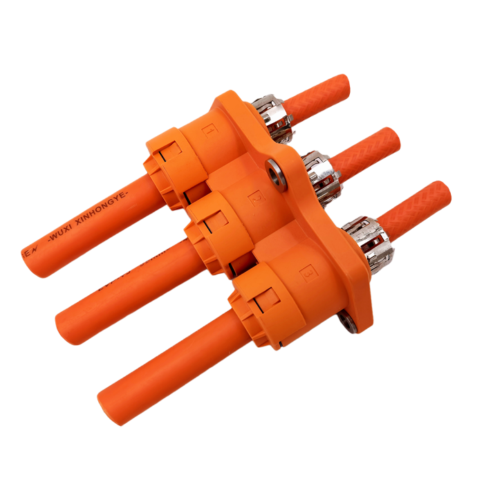 Three core via connector